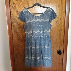 Lace Cap Sleeve Dress